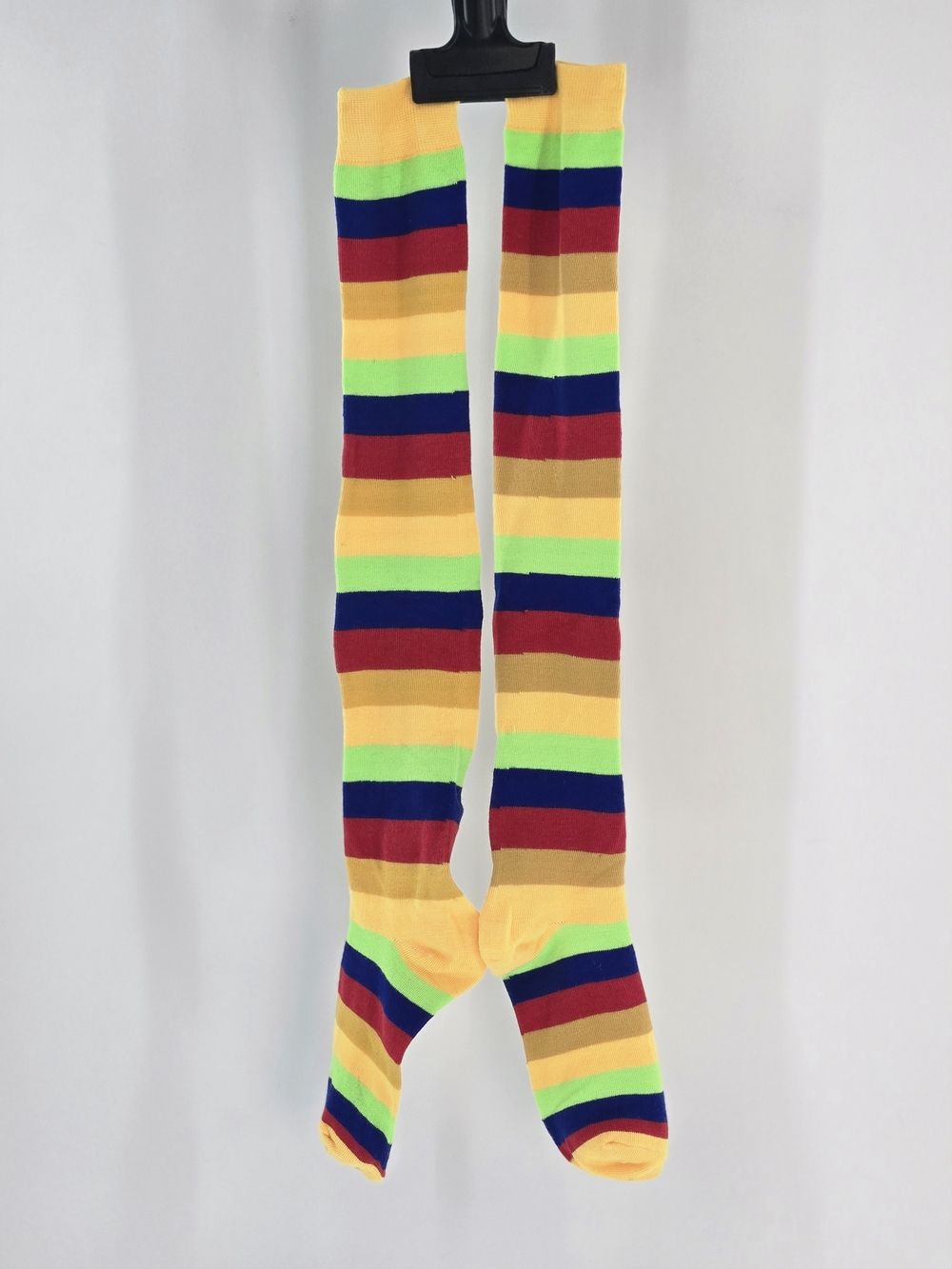 NEW! 🌈 🧦 PRIDE & SOLIDARITY Rainbow Striped HIGH SOCKS CUTE RETRO FUN ONE SIZE - Picture 3 of 9